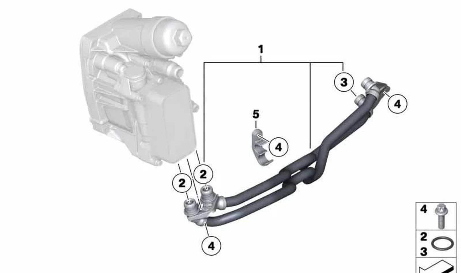 BMW X5 F15 N47 N47S1 Şan Yağ Rad Hortumu 17228519143