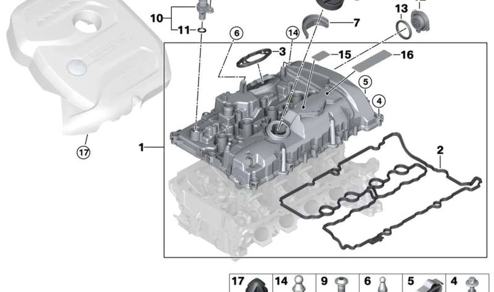 BMW Yağ Kapak Damlama Koruması 11128602238