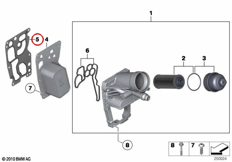 BMW E84 E90 E91 E92… N47 Yağ Kütük Conta 11428516396