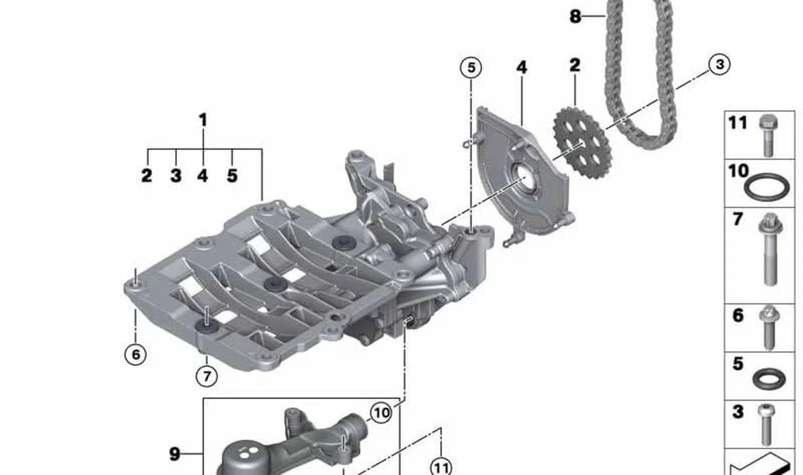 BMW Yağ Pompa Civatası 11417809835
