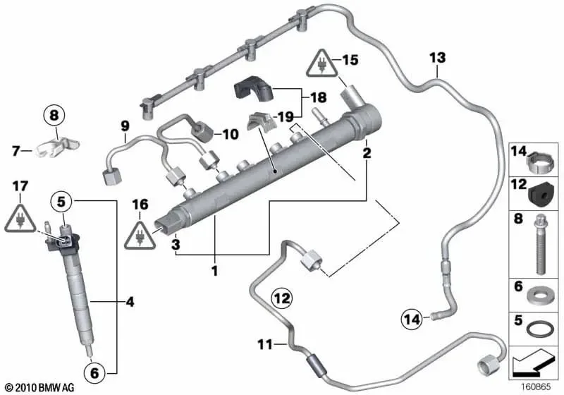 BMW Yakıt Borusu 13537800609