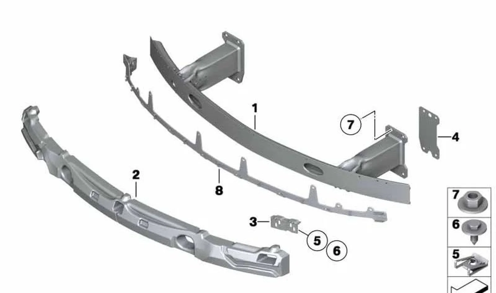 BMW Z4 E89 Ön Tampon Demiri 51117192154