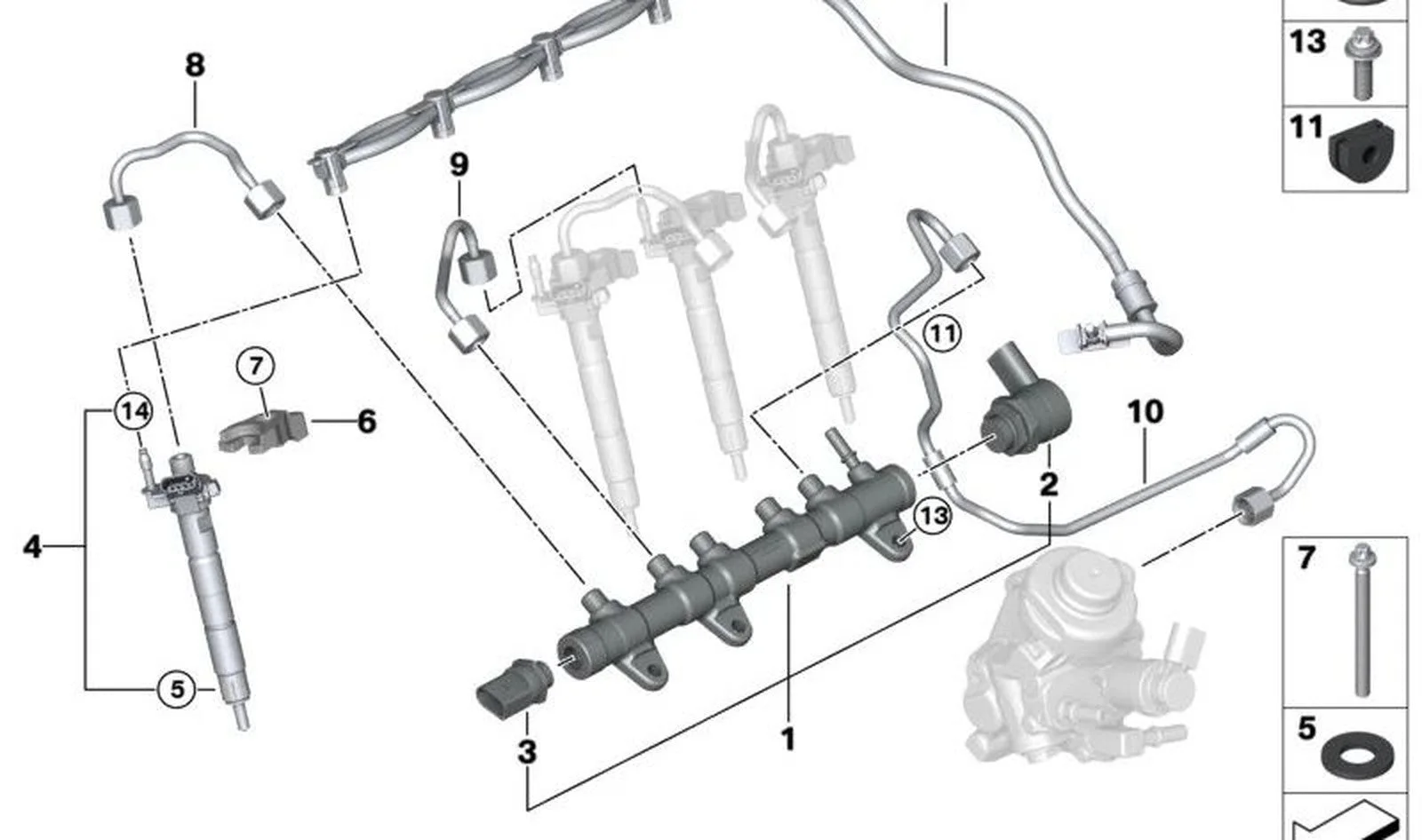 BMW Enjektör Tutucu 13538578607