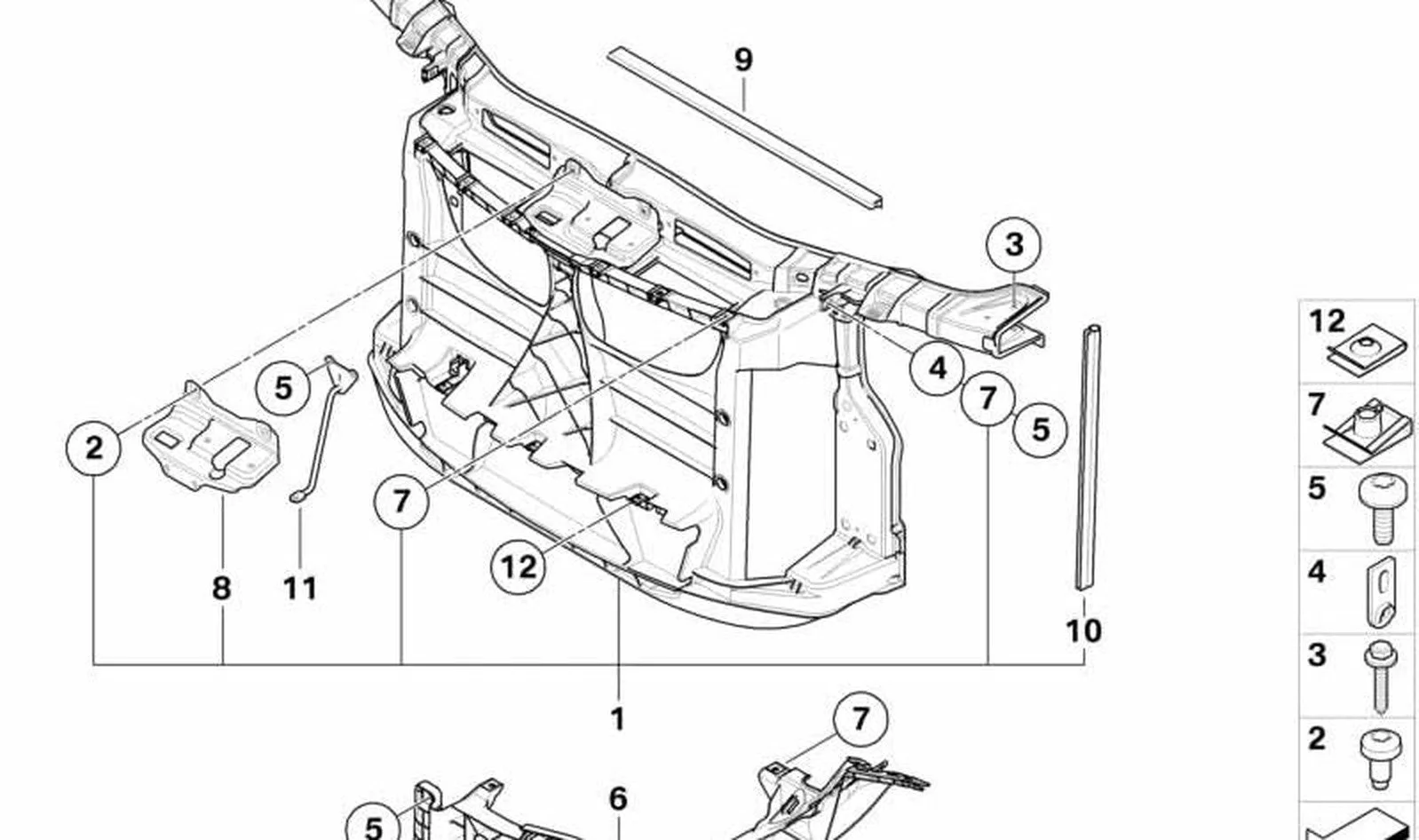 BMW 1 Serisi E81 E82 E87 Far Alt Braketi R Sağ 51647120824