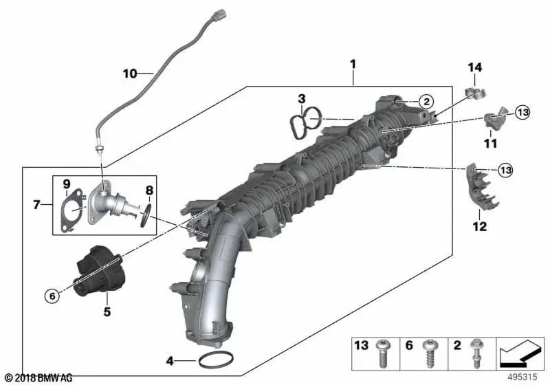 BMW F90 F91 F92 F93… B47 B57 Gaz Kelebek Contası 11618579882