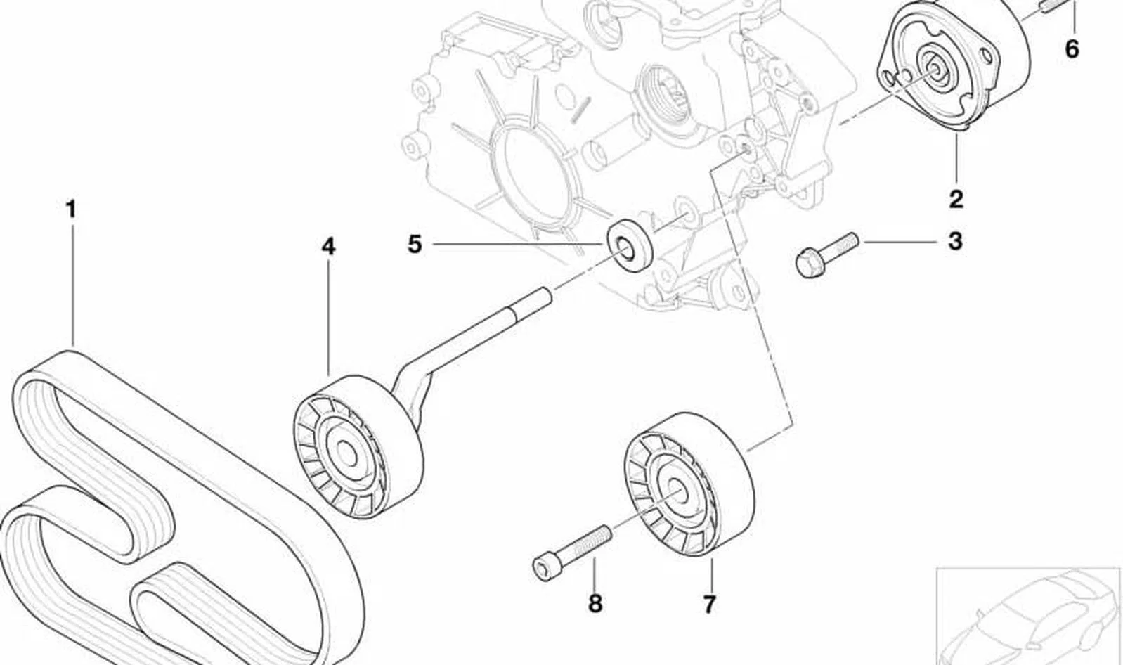BMW E46 E53 E60 E61… M47 M57 N57 Gergi Makarası 11287807021