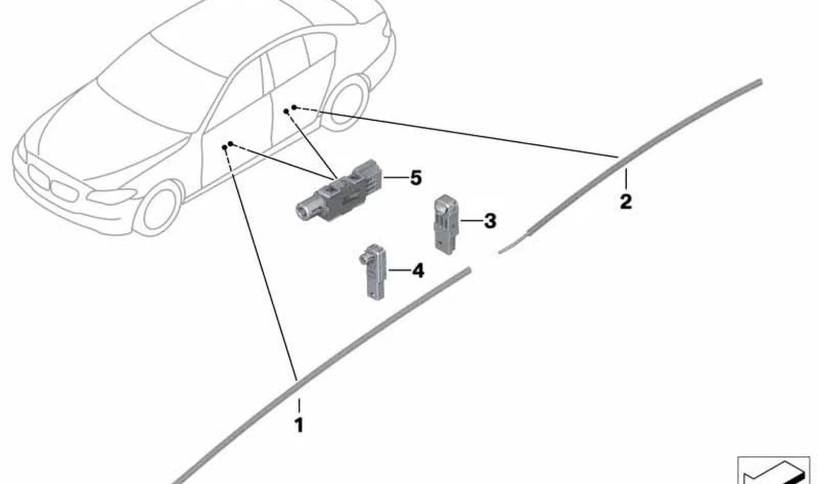 BMW Kapı Led Şerit Ön R 63319186636