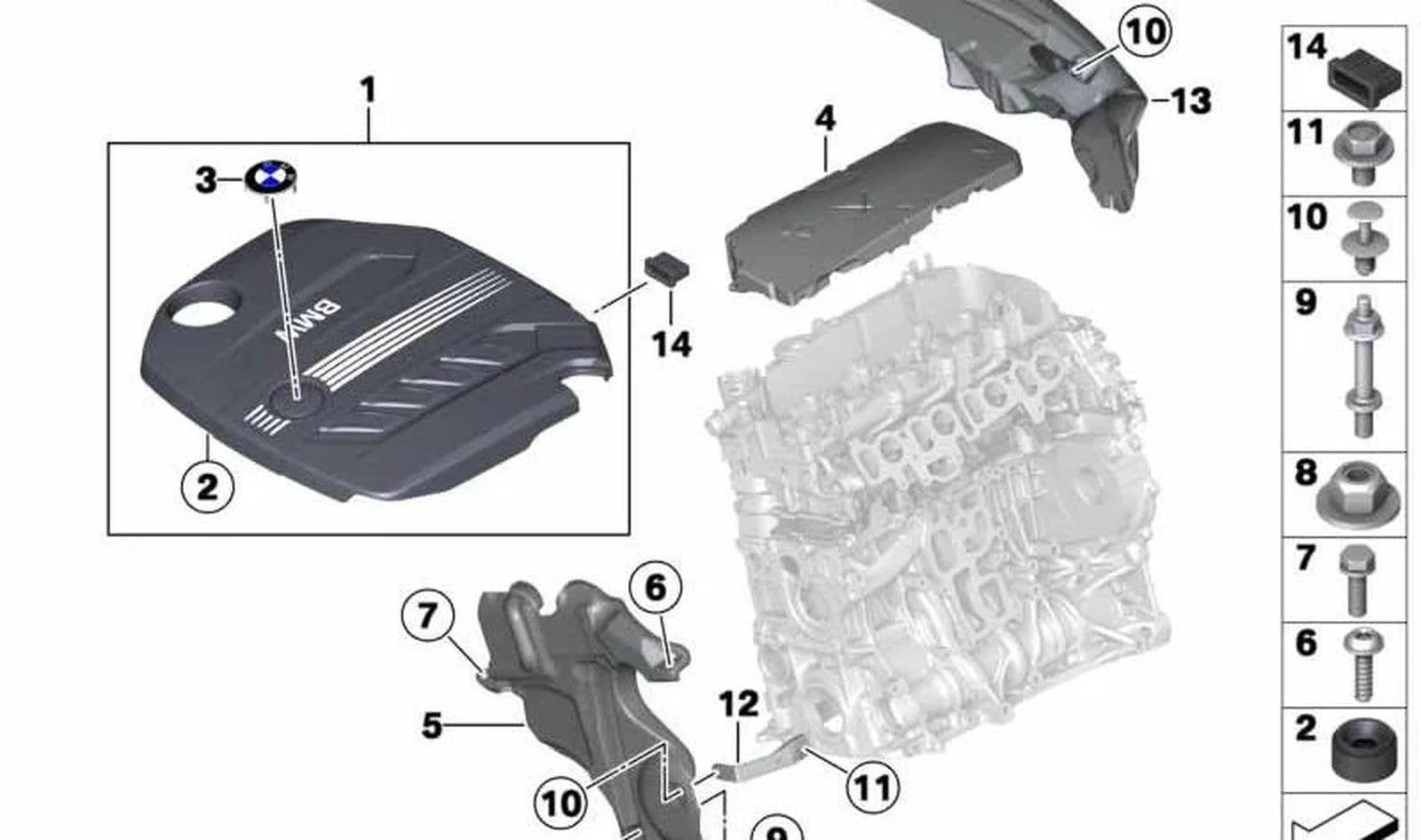 BMW Motor Üst Kapak 11147810802