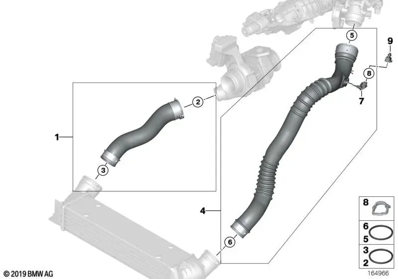 BMW E82 E84 E88 E90… N47 Turbo Hortumu 11617797483