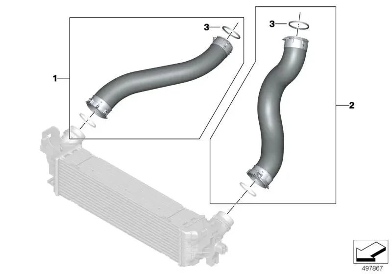 BMW 1 Serisi F20 F21 B37 Turbo Hortumu 11618513848