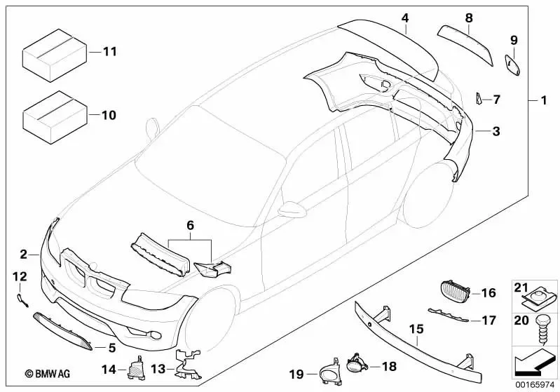 BMW 1 Serisi E81 E87 Tutucu Sis farı-Sağ 7118152