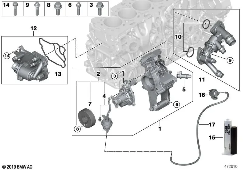 BMW F20 F21 G01 G02… B37 B57 Valf 11518591893