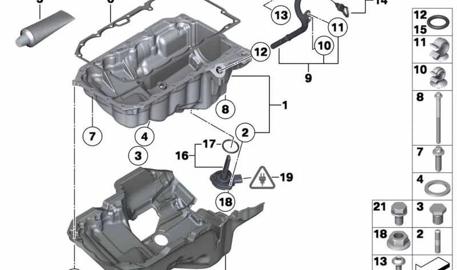 BMW F07 F10 F11 F20… N47 Yağ Karteri 11137812360